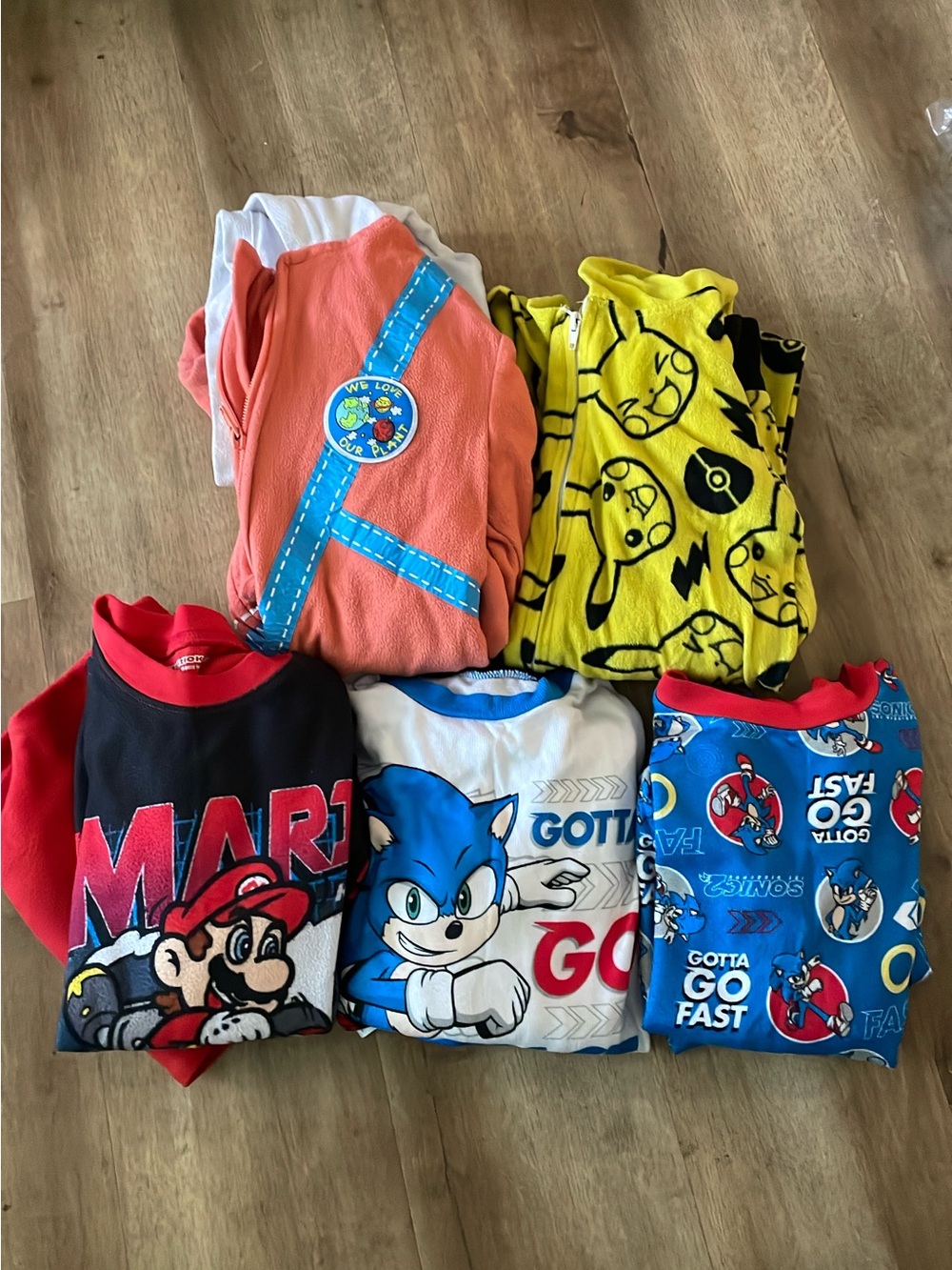 Nintendo Kids Pajama Top - Multicolor Characters